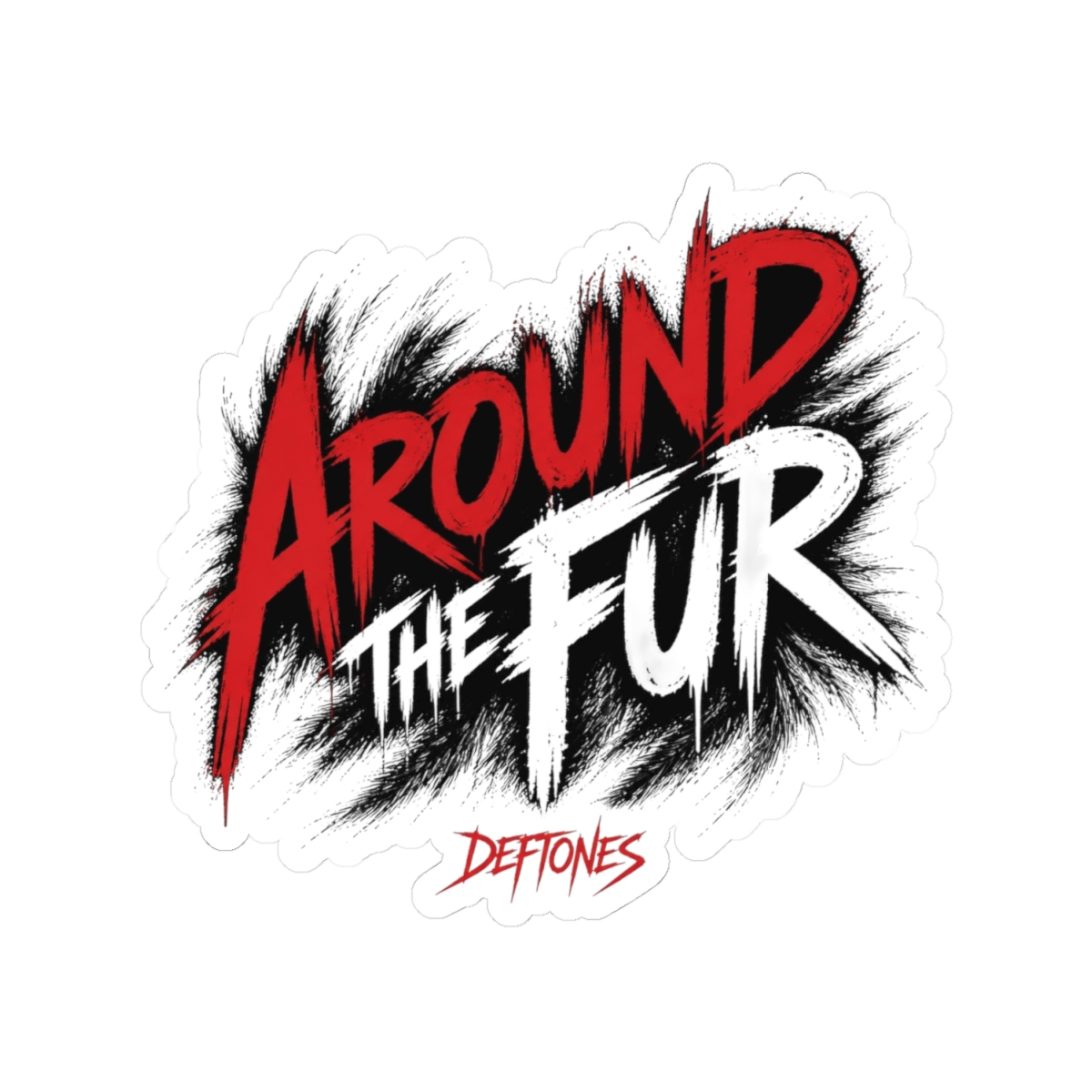 Deftones "Around the Fur" Sticker - alternate angle 2, merchandise