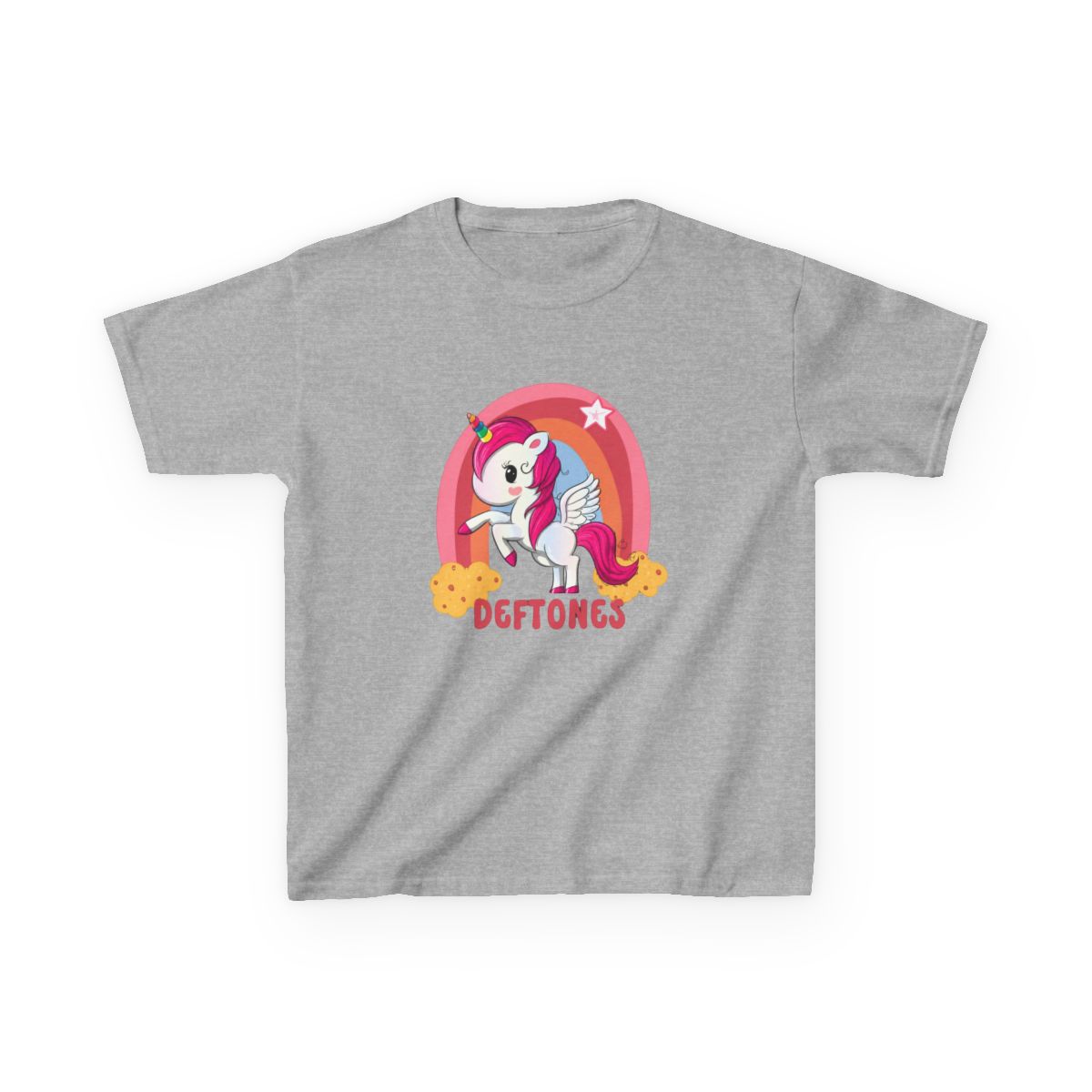 deftones // retro unicorn Kids T-Shirt - alternate angle 5, merchandise